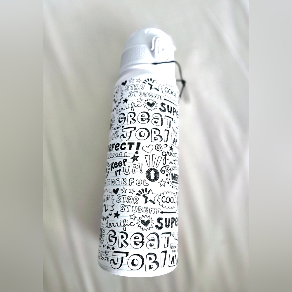 NEW! Motivatioal Stainless Steel Water Bottle Tumbler 20 oz